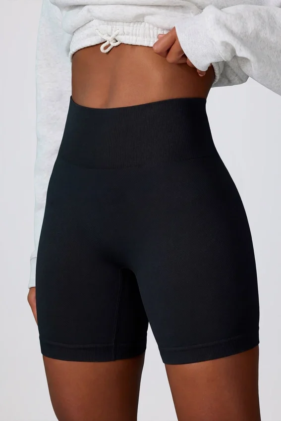 Super Sculpt sömlösa biker shorts i svart Super Sculpt sömlösa biker shorts i svart