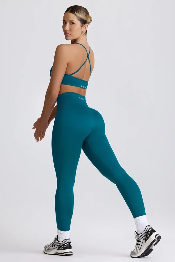 Super Sculpt sömlösa leggings i blågrön Super Sculpt sömlösa leggings i blågrön