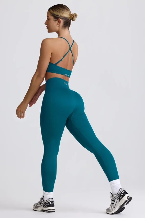 Super Sculpt sömlösa leggings i blågrön Super Sculpt sömlösa leggings i blågrön
