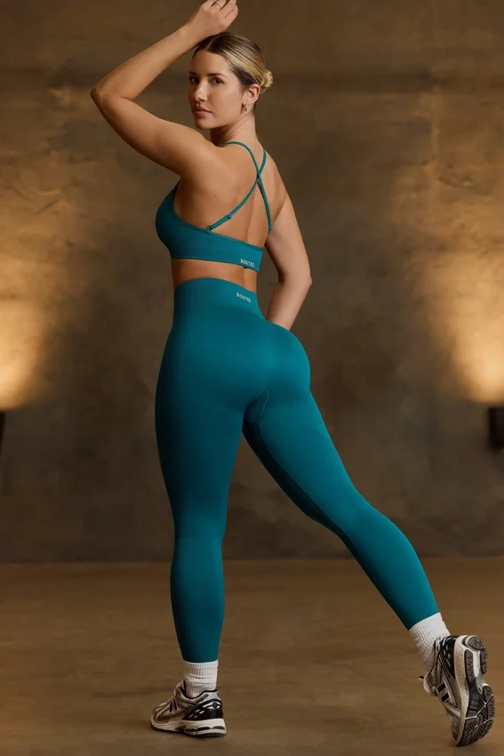 Super Sculpt sömlösa leggings i blågrön Super Sculpt sömlösa leggings i blågrön