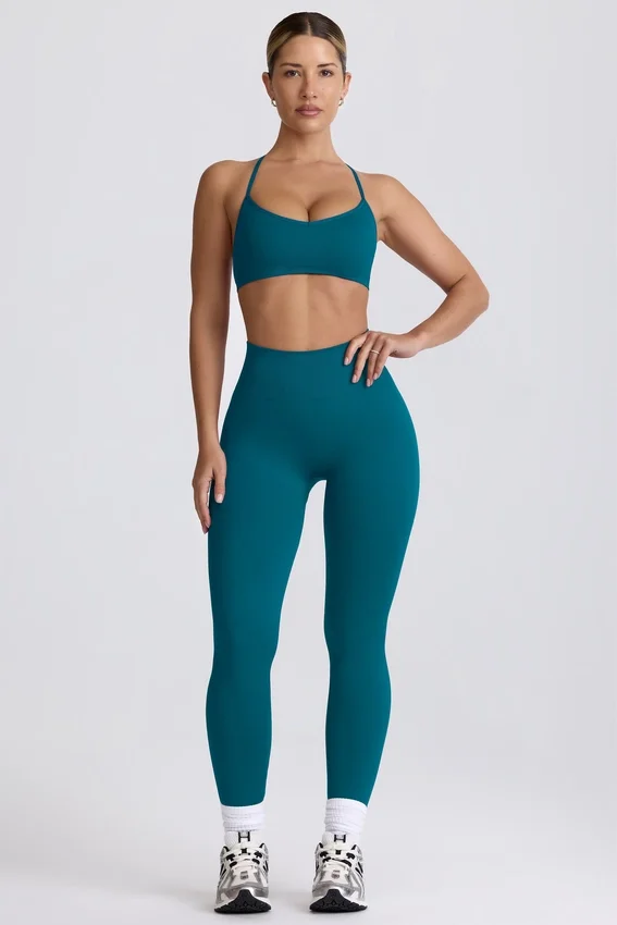 Super Sculpt sömlösa leggings i blågrön Super Sculpt sömlösa leggings i blågrön