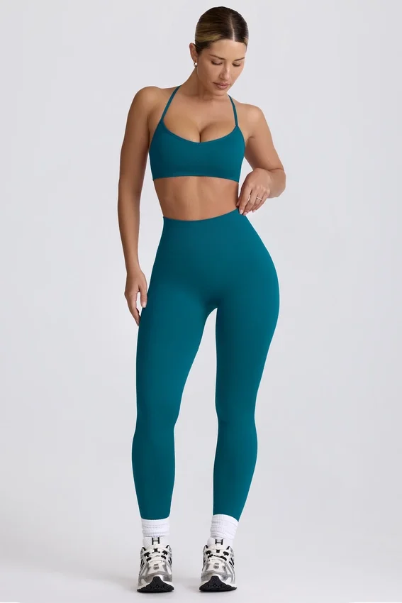 Super Sculpt sömlösa leggings i blågrön Super Sculpt sömlösa leggings i blågrön