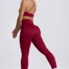 Super Sculpt sömlösa leggings i burgundy Super Sculpt sömlösa leggings i burgundy