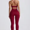 Super Sculpt sömlösa leggings i burgundy Super Sculpt sömlösa leggings i burgundy
