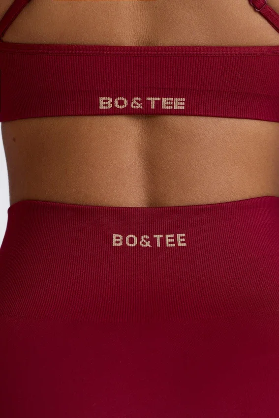Super Sculpt sömlösa leggings i burgundy Super Sculpt sömlösa leggings i burgundy