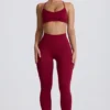 Super Sculpt sömlösa leggings i burgundy Super Sculpt sömlösa leggings i burgundy