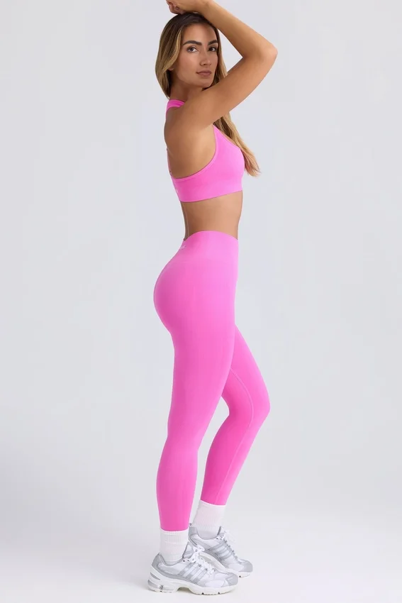 Super Sculpt sömlösa leggings i Sugar Pink Super Sculpt sömlösa leggings i Sugar Pink
