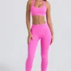 Super Sculpt sömlösa leggings i Sugar Pink Super Sculpt sömlösa leggings i Sugar Pink