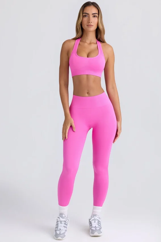 Super Sculpt sömlösa leggings i Sugar Pink Super Sculpt sömlösa leggings i Sugar Pink