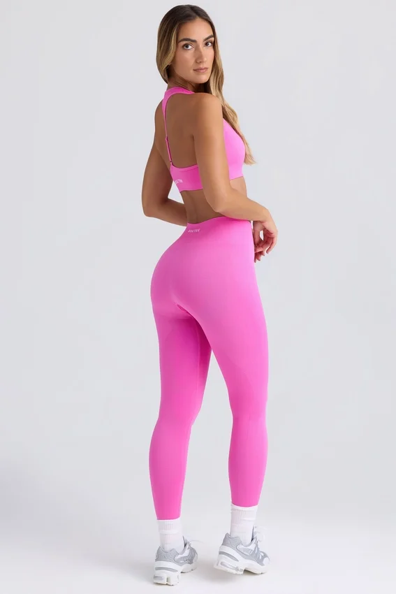 Super Sculpt sömlösa leggings i Sugar Pink Super Sculpt sömlösa leggings i Sugar Pink
