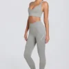Super Sculpt sömlösa leggings med hög midja i gråmelerat Super Sculpt sömlösa leggings med hög midja i gråmelerat