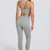 Super Sculpt sömlösa leggings med hög midja i gråmelerat Super Sculpt sömlösa leggings med hög midja i gråmelerat