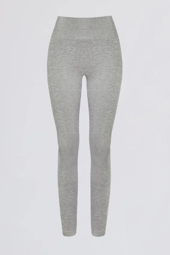 Super Sculpt sömlösa leggings med hög midja i gråmelerat Super Sculpt sömlösa leggings med hög midja i gråmelerat