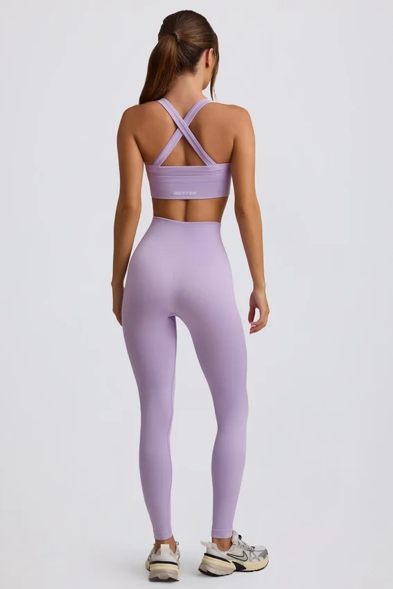 Super Sculpt sömlösa leggings med hög midja i mjuk lila Super Sculpt sömlösa leggings med hög midja i mjuk lila
