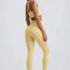 Super Sculpt sömlösa leggings med hög midja i smörgul Super Sculpt sömlösa leggings med hög midja i smörgul