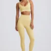 Super Sculpt sömlösa leggings med hög midja i smörgul Super Sculpt sömlösa leggings med hög midja i smörgul