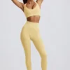 Super Sculpt sömlösa leggings med hög midja i smörgul Super Sculpt sömlösa leggings med hög midja i smörgul