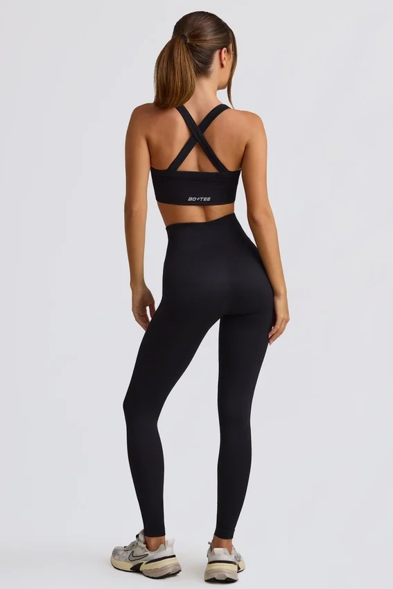 Super Sculpt sömlösa leggings med hög midja i svart Super Sculpt sömlösa leggings med hög midja i svart