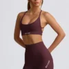 Super Sculpt sömlösa minishorts i burgundy Super Sculpt sömlösa minishorts i burgundy