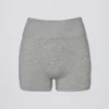 Super Sculpt sömlösa minishorts i gråmelerat Super Sculpt sömlösa minishorts i gråmelerat