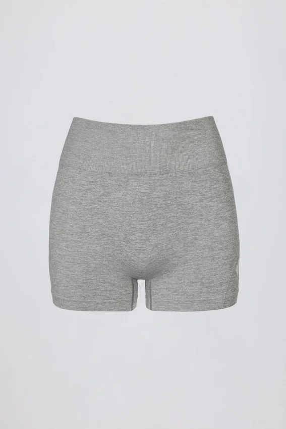 Super Sculpt sömlösa minishorts i gråmelerat Super Sculpt sömlösa minishorts i gråmelerat