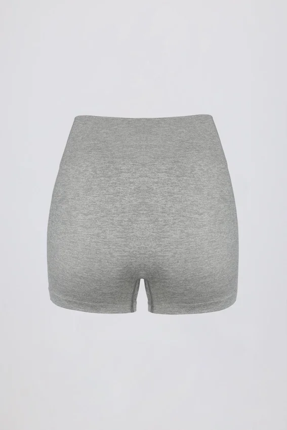 Super Sculpt sömlösa minishorts i gråmelerat Super Sculpt sömlösa minishorts i gråmelerat