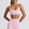 Super Sculpt sömlösa minishorts i puderrosa Super Sculpt sömlösa minishorts i puderrosa