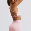 Super Sculpt sömlösa minishorts i puderrosa Super Sculpt sömlösa minishorts i puderrosa