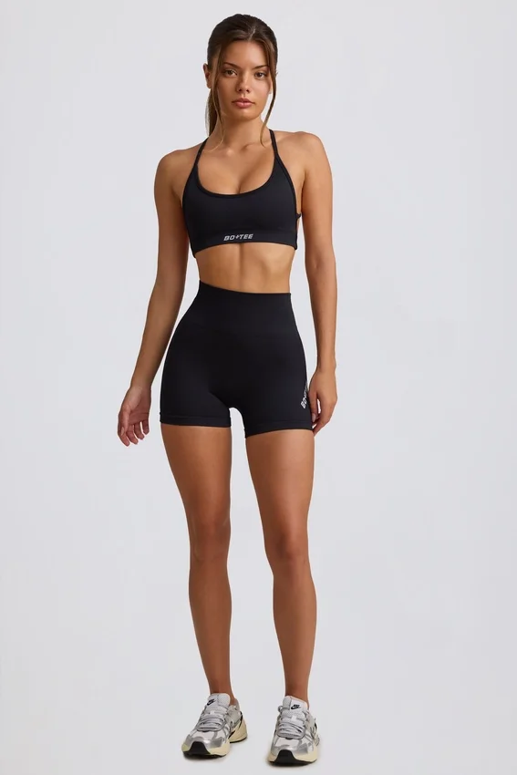 Super Sculpt sömlösa minishorts i svart Super Sculpt sömlösa minishorts i svart