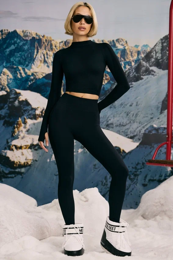 Super Sculpt sömlösa underkläder-leggings i svart Super Sculpt sömlösa underkläder-leggings i svart
