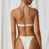 Lula Cheeky-bikinibyxor med pärldetaljer i pärlvit Lula Cheeky-bikinibyxor med pärldetaljer i pärlvit