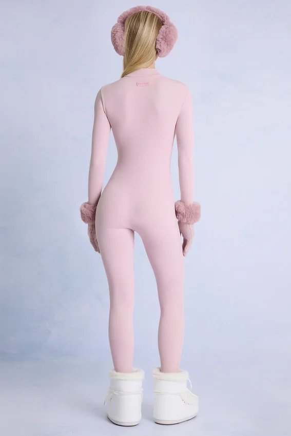 Termisk baslager-Jumpsuit i puderrosa Termisk baslager-Jumpsuit i puderrosa