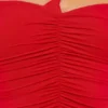 Tesia Slinky Jersey Rose Detail Asymmetric Top i scharlakansrött Tesia Slinky Jersey Rose Detail Asymmetric Top i scharlakansrött