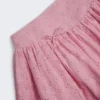 Thia minikjol med rosettdetaljer i broderie anglaise i mjukrosa Thia minikjol med rosettdetaljer i broderie anglaise i mjukrosa