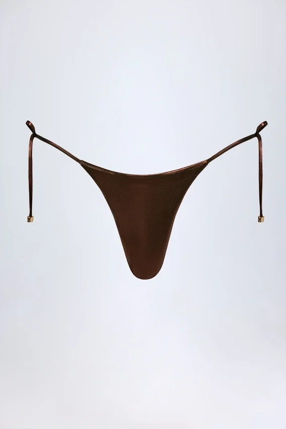 Tierra stringbikinibyxor i bronsguld Tierra stringbikinibyxor i bronsguld