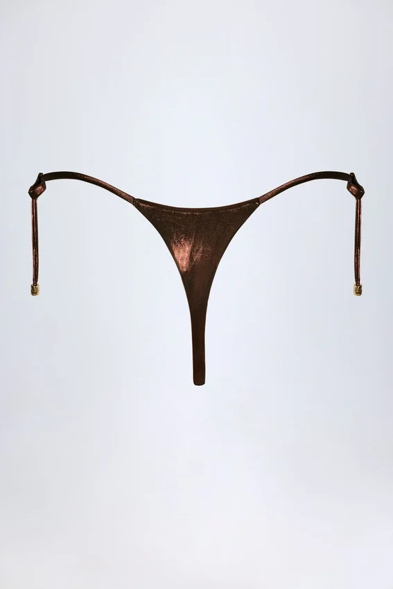 Tierra stringbikinibyxor i bronsguld Tierra stringbikinibyxor i bronsguld