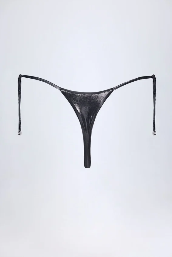 Tierra stringbikinibyxor i silverkrom Tierra stringbikinibyxor i silverkrom