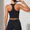 Twist Waist Mini Shorts med fickor i svart Twist Waist Mini Shorts med fickor i svart