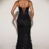 Vasanta Embellished Appliqué Soft-Scoop Corset Gown i svart Vasanta Embellished Appliqué Soft-Scoop Corset Gown i svart