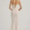 Vasanta Embellished Appliqué Soft-Scoop Corset Gown i vitt Vasanta Embellished Appliqué Soft-Scoop Corset Gown i vitt