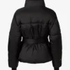 Vattentät oversized skidjacka med bälte i svart Vattentät oversized skidjacka med bälte i svart
