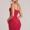 Veda Bandeau Bodycon Miniklänning i körsbärsrött Veda Bandeau Bodycon Miniklänning i körsbärsrött
