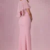 Velina chiffongkappa i blushrosa Velina chiffongkappa i blushrosa