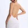 Vera Modal-unitard med hjärtformad halsringning och låg rygg i vitt Vera Modal-unitard med hjärtformad halsringning och låg rygg i vitt