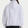 Överdimensionerad hoodie i mjuk bomullsfleece i gråmelerad Överdimensionerad hoodie i mjuk bomullsfleece i gråmelerad
