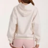 Överdimensionerad hoodie med applikation i ivory med prickar Överdimensionerad hoodie med applikation i ivory med prickar