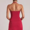 Vita Longline Halterneck Top i Cherry Red Vita Longline Halterneck Top i Cherry Red