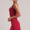 Vita Longline Halterneck Top i Cherry Red Vita Longline Halterneck Top i Cherry Red
