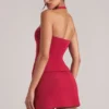 Vita Longline Halterneck Top i Cherry Red Vita Longline Halterneck Top i Cherry Red