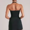 Vita Longline Halterneck Top i svart Vita Longline Halterneck Top i svart